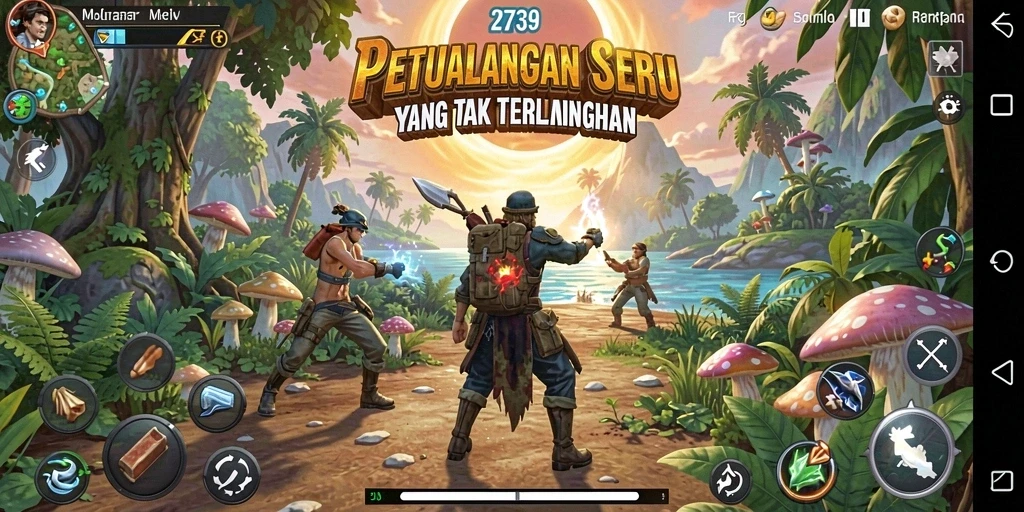 Tampilan screenshot dari gameplay petualangan 2739 yang mendebarkan.