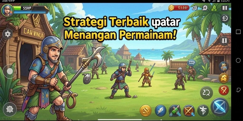 Tampilan gameplay menegangkan dalam 55RP yang penuh strategi.