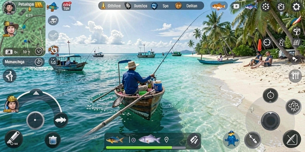 Screenshot gameplay 68IDN menampilkan aksi memancing yang mendebarkan.