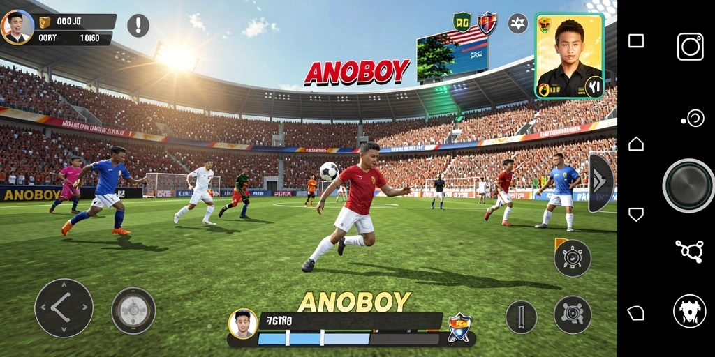 Tampilan gameplay ANOBOY yang menarik dan penuh aksi.