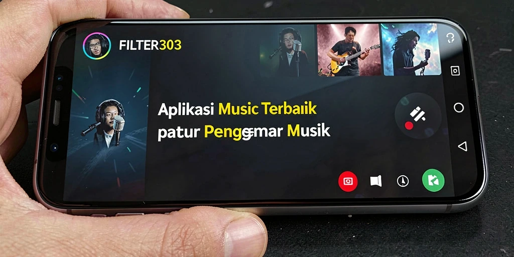 Tampilan gameplay FILTER303 yang menarik dan penuh warna.