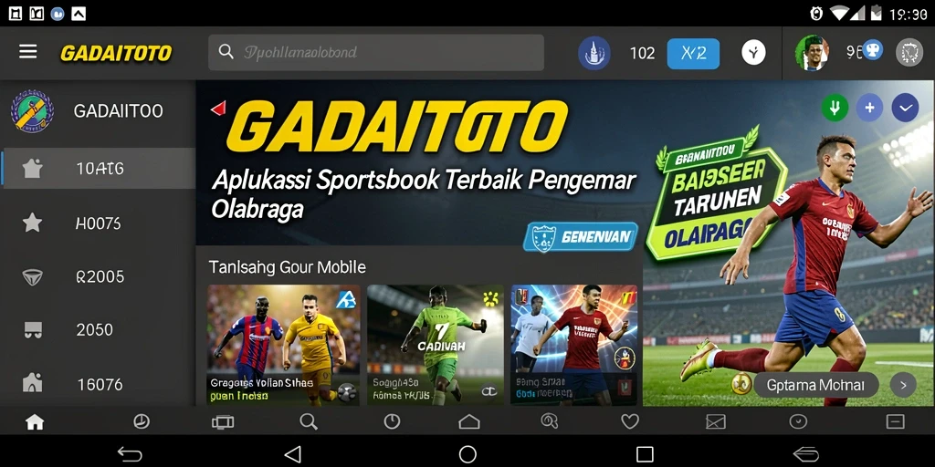 Tampilan gameplay GADAITOTO yang dinamis dan menarik untuk taruhan olahraga.