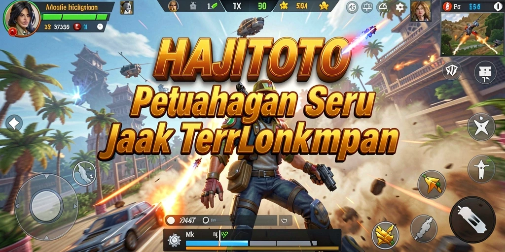 Tampilan gameplay seru HAJITOTO dengan aksi mendebarkan.
