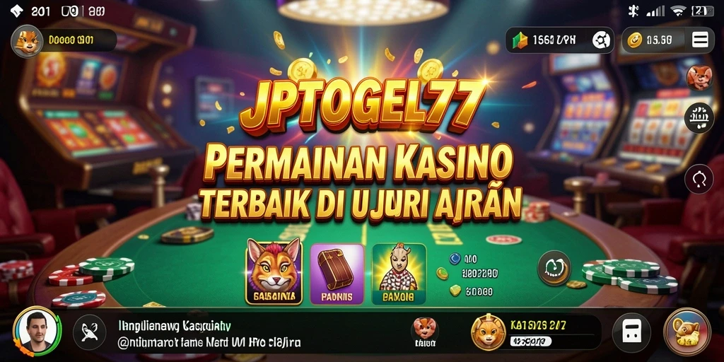 Tampilan menarik dari gameplay JPTOGEL77 dengan berbagai pilihan permainan Kasino.