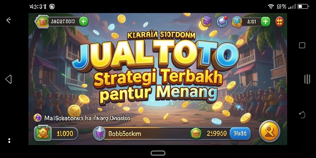 Tampilan gameplay JUALTOTO dengan strategi mendalam dan grafis menarik.