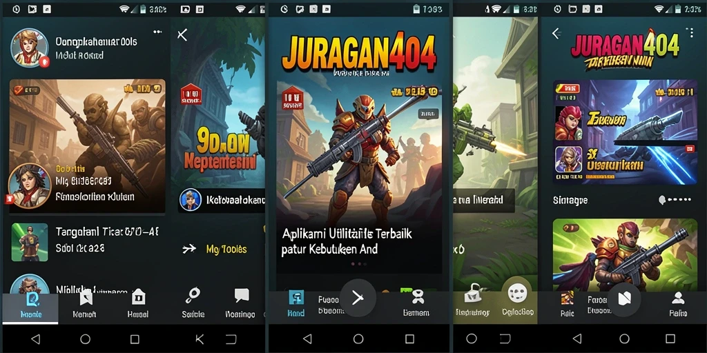Tampilan antarmuka sederhana dan intuitif dari JURAGAN404.