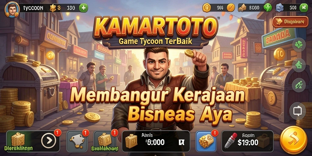 Tangkapan layar dari gameplay KAMARTOTO memperlihatkan pengalaman Tycoon yang mendebarkan.