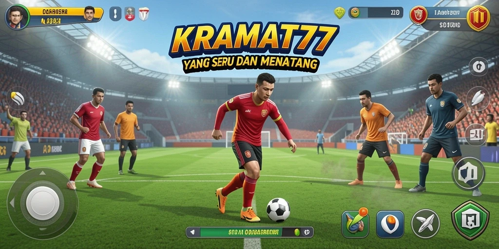 Tampilan utama gameplay KRAMAT77 dengan aksi olahraga yang mendebarkan.