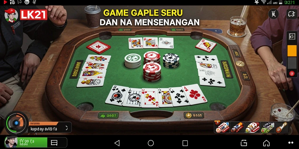 Tampilan gameplay Gaple yang menyenangkan dan interaktif.