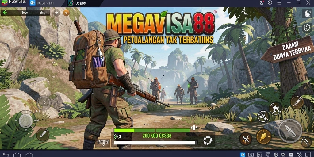 Tampilan gameplay MEGAVISA88 yang memukau di dunia terbuka.