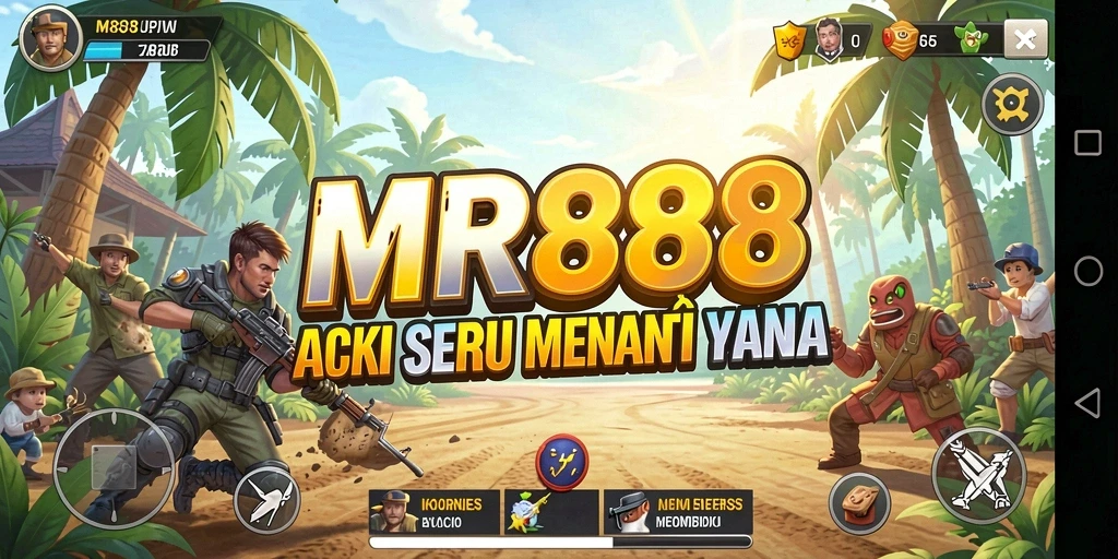 Tampilan gameplay action seru di MR888.