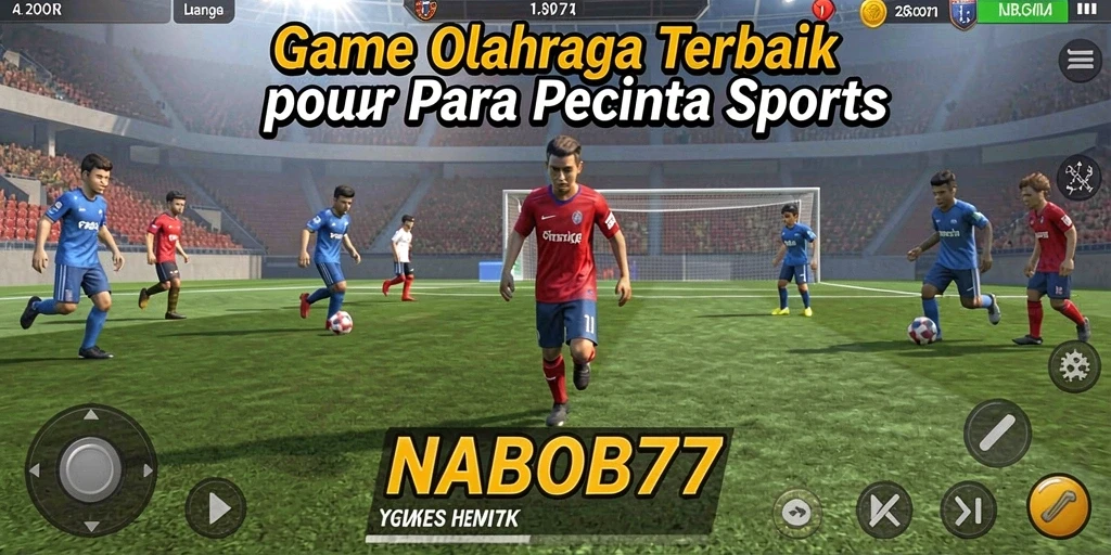 Screenshot gameplay NABOB77 menampilkan aksi seru dalam game olahraga.