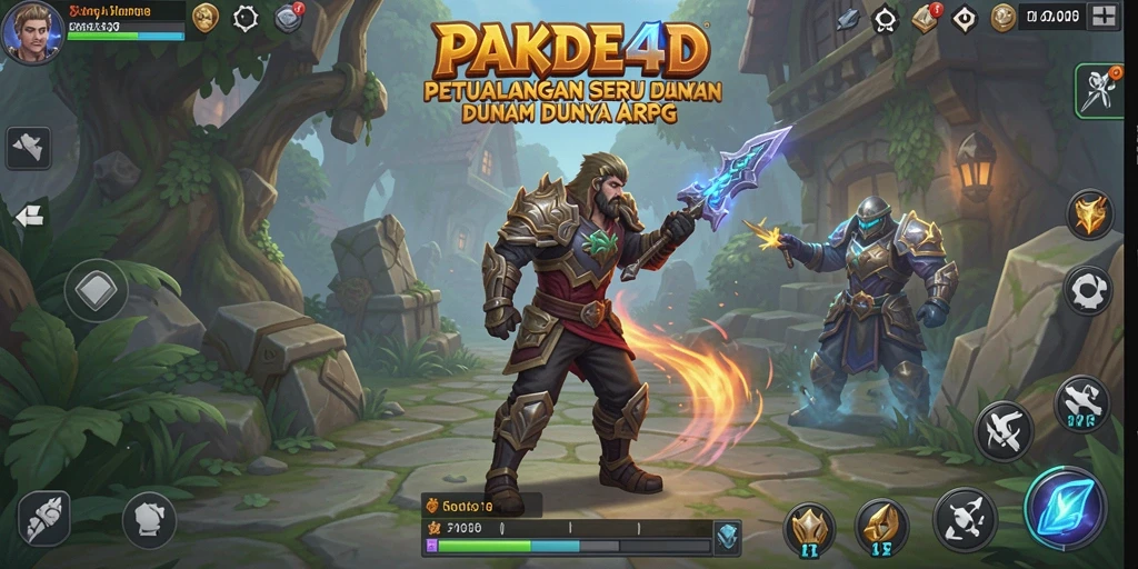 Tangkapan layar gameplay PAKDE4D menunjukkan petualangan seru dalam dunia ARPG.