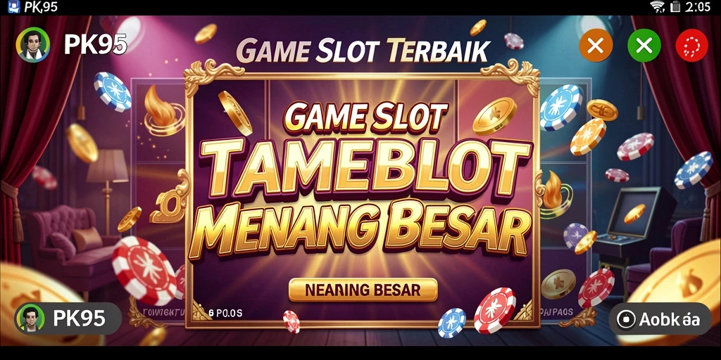 Screenshot gameplay PK95 menampilkan suasana permainan Slot yang mendebarkan.