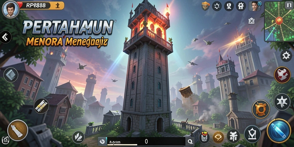 Tangkapan layar gameplay RP888 Tower Defense yang menarik dan penuh aksi.