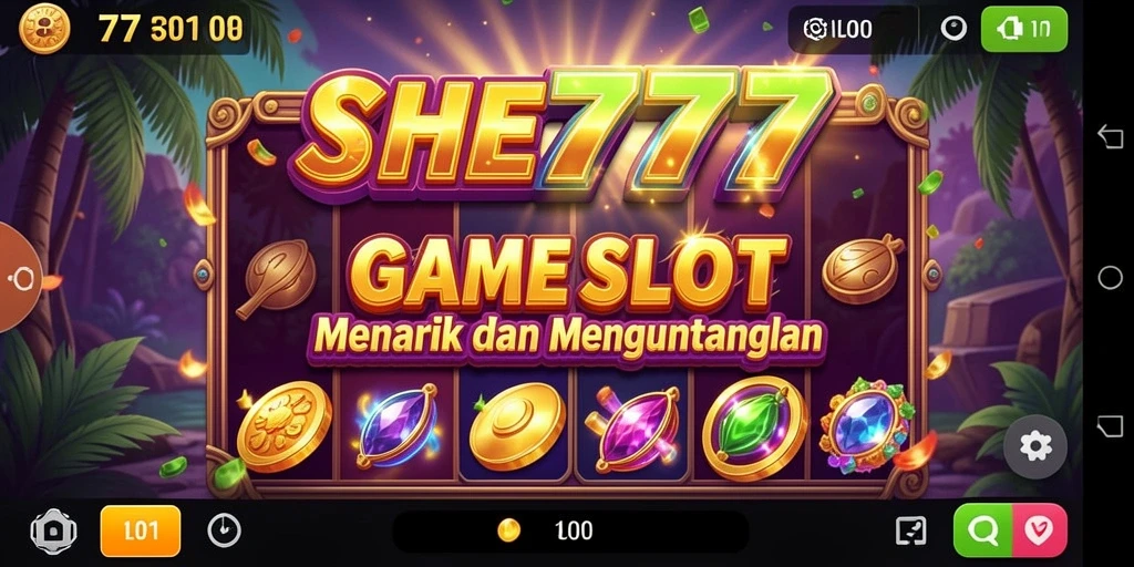 Screenshot gameplay SHE777 yang menampilkan putaran Slot seru dan menarik.