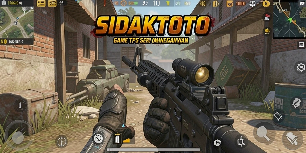 Tampilan gameplay menarik dari SIDAKTOTO dengan aksi tembak-menembak.