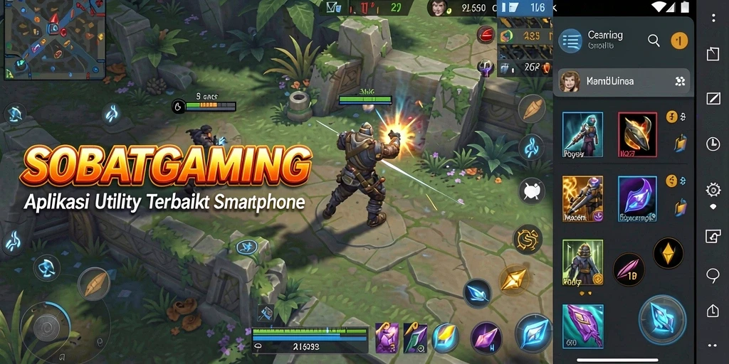 Tampilan antarmuka aplikasi SOBATGAMING yang intuitif dan user-friendly.