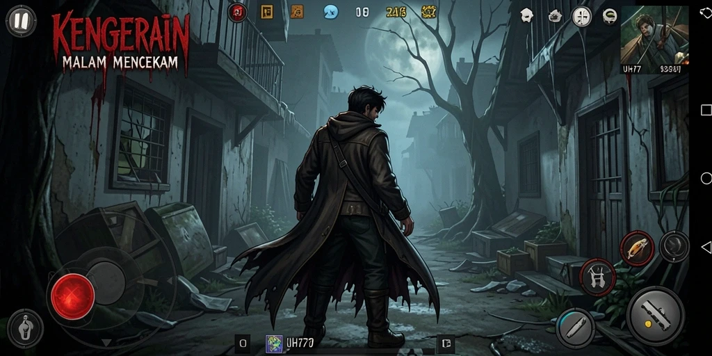 Tampilan menegangkan dari gameplay UH77 yang penuh kengerian.