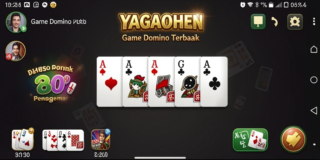 Tampak gameplay menarik YAGAOHEN dalam aksi permainan domino.